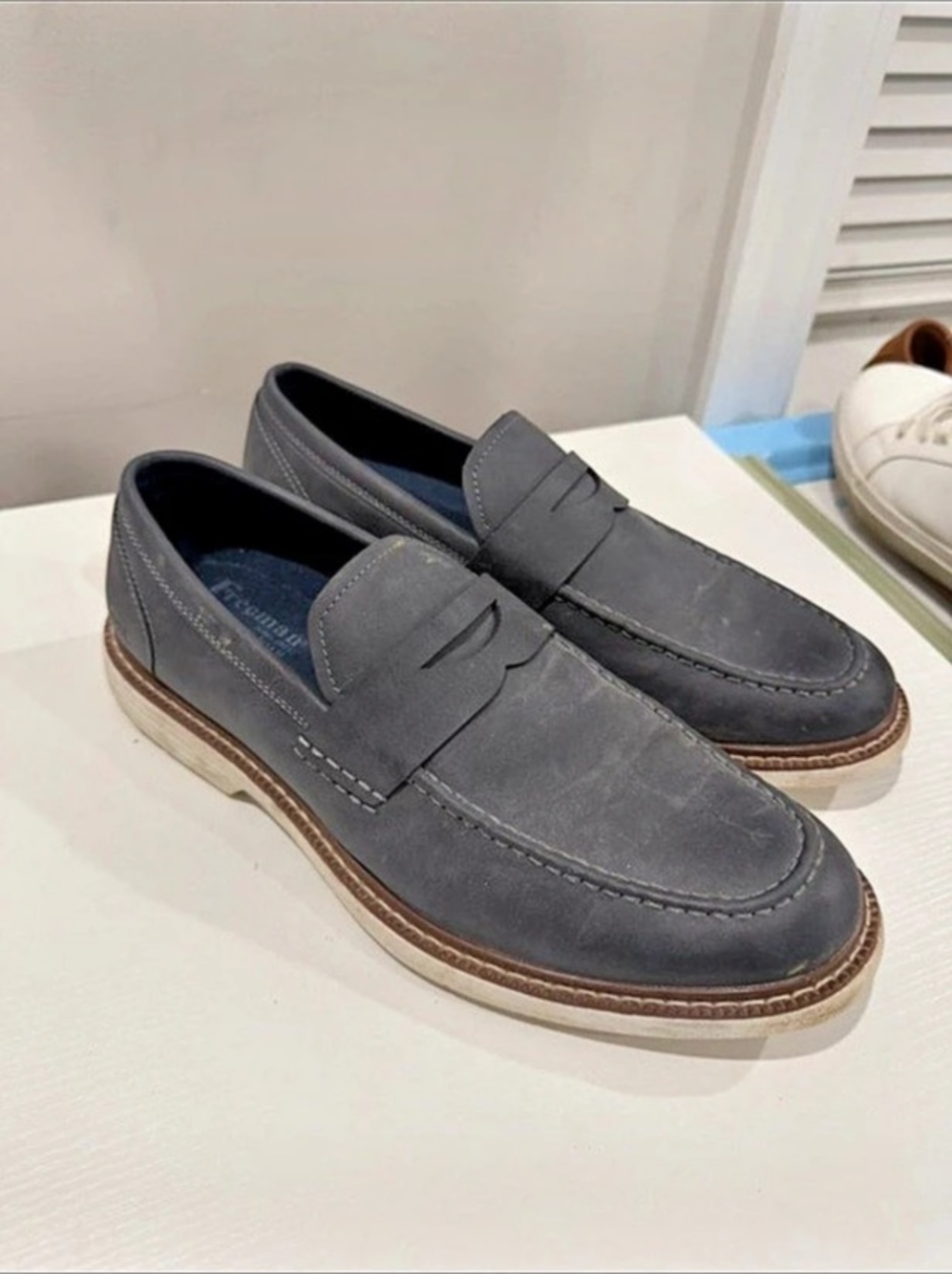 Freeman Penny Loafer Men's Blue Loafers